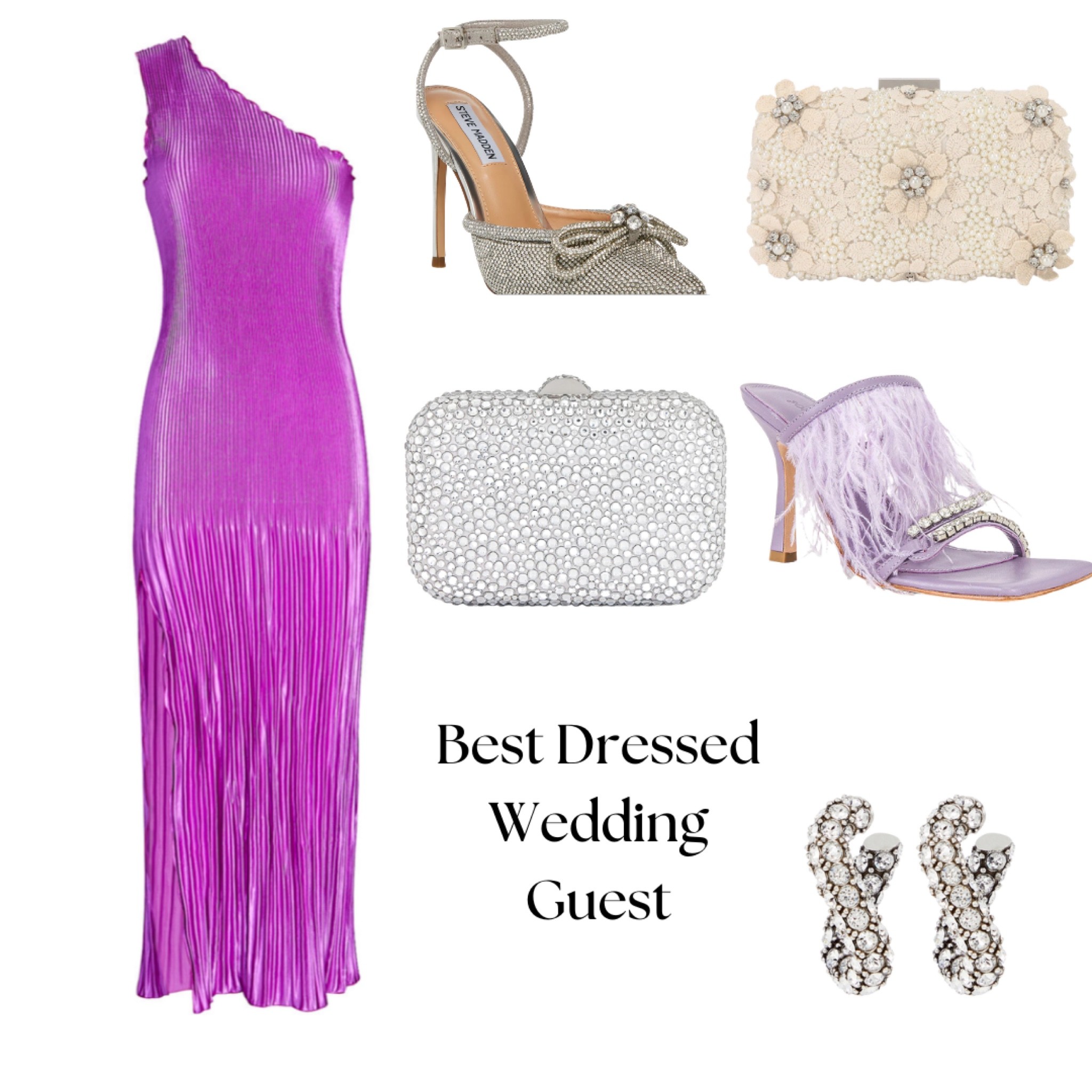 BEST GUEST WEDDING GUEST ✨✨✨ Fall Wedding. Purple. Purple Dress. Purple Heels. Feather Heels. Clutches. Lavender Heels. Earrings. Sparkly Clutch. Sparkly Heels. Heels with Bow. 

#LTKSeasonal #LTKshoecrush #LTKstyletip