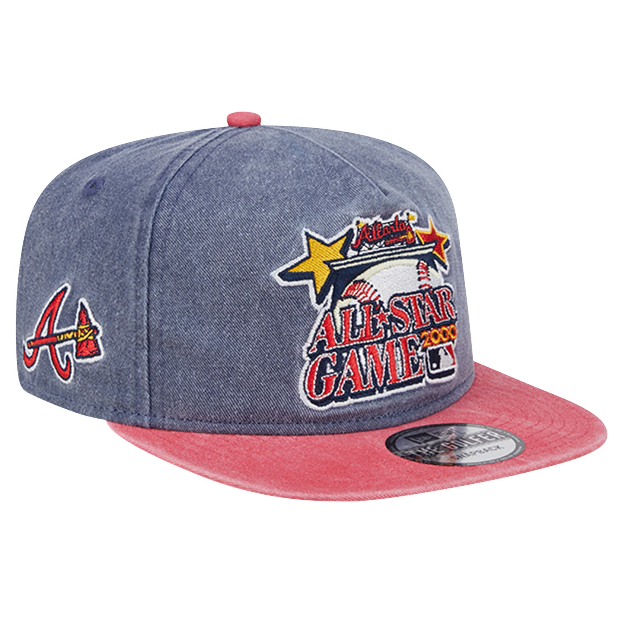 Men's Atlanta Braves New Era Navy/Red 2000 MLB All-Star Game Pigment Dye Golfer Snapback Hat | MLB Shop