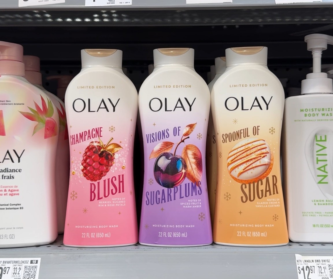 Sweeten up your shower routine with Olay’s Limited Edition holiday scents 🎄✨
🥂 Champagne Blush – berries, champagne & rose petal
💜 Visions of Sugarplums – spiced sugar plum & warm amber
🍯 Spoonful of Sugar – candied caramel & vanilla crème
These smell just as dreamy as they look — perfect for gifting or treating yourself 💕 Available now at Walmart!

Olay holiday body wash, Olay Champagne Blush, Olay Visions of Sugarplums, Olay Spoonful of Sugar, Olay limited edition, holiday shower gel, winter body wash scents, Olay Walmart find, holiday self care, festive bath products, Christmas body wash, seasonal skincare, Olay holiday collection, berry champagne scent, sugar plum amber scent, caramel vanilla scent, holiday gift ideas, winter skincare essentials, cozy shower routine, holiday beauty finds.

#LTKSeasonal #LTKautumn #LTKBeauty