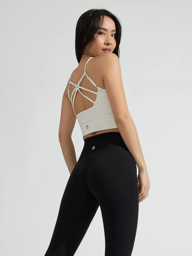 Foxy Sports Bra - Ivory | Buffbunny