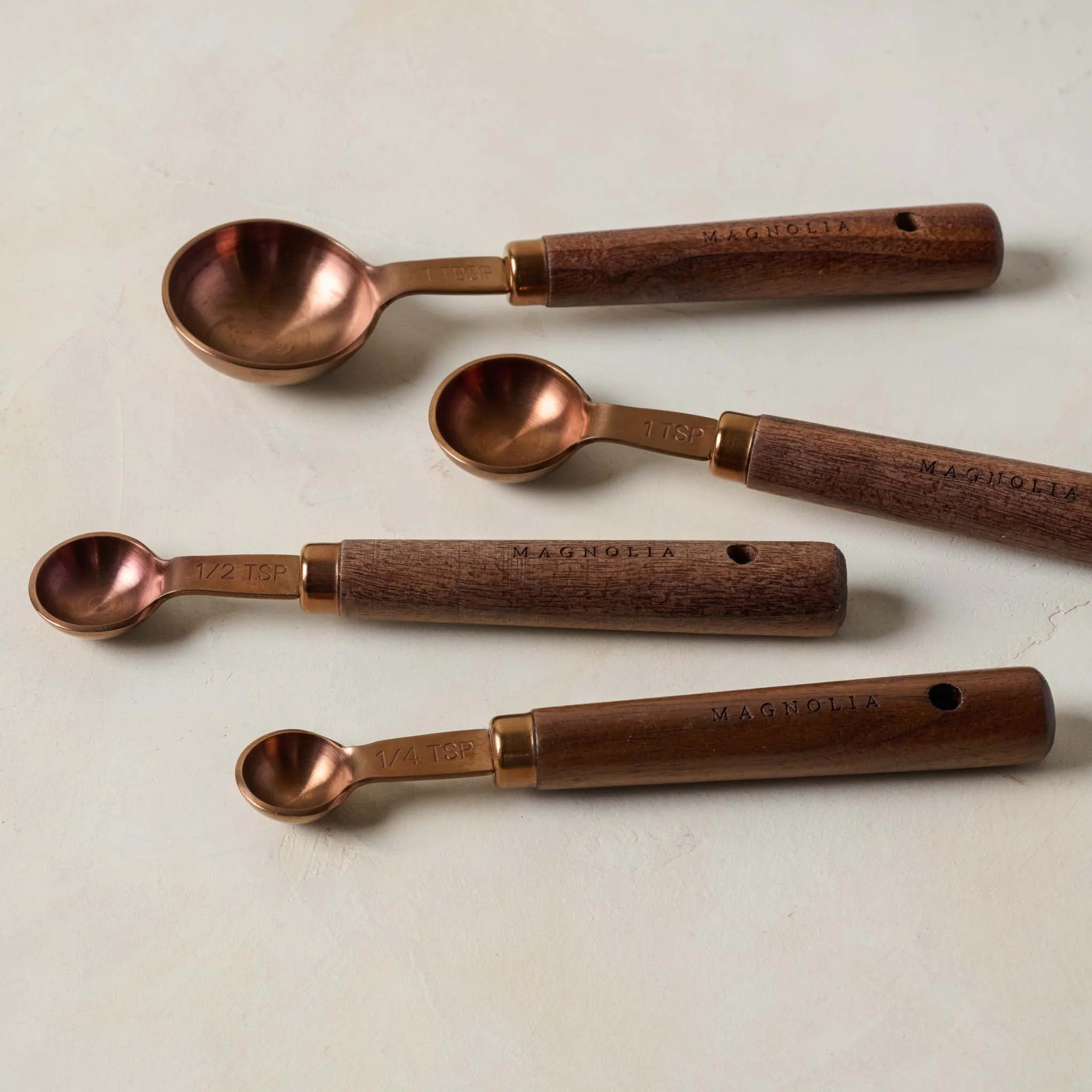 Walnut and Copper Measuring Spoons | Magnolia