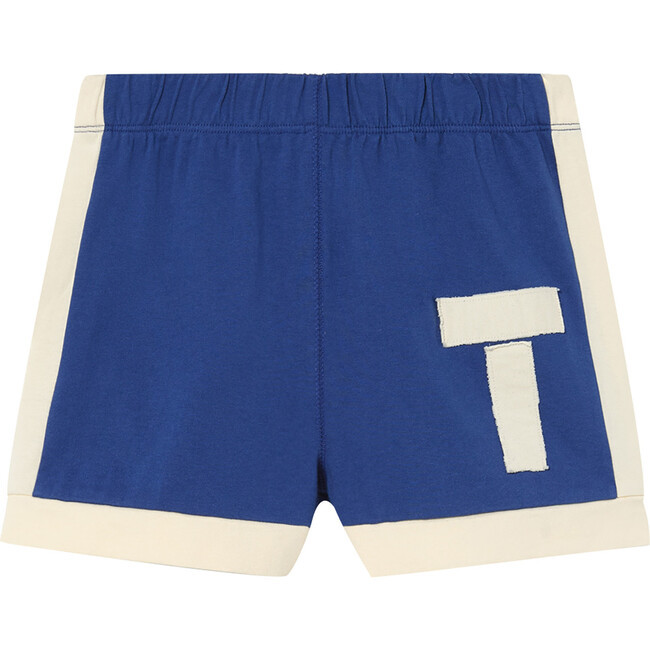 The Animals Observatory | Spider Cotton Shorts, Deep Blue (Cream, Size 12Y) | Maisonette | Maisonette