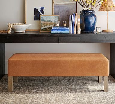 Arden Leather Bench | Pottery Barn (US)