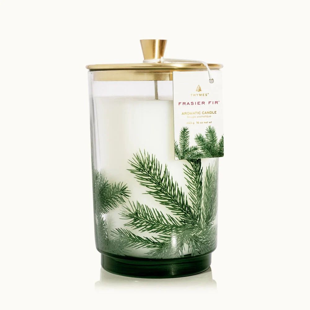 Frasier Fir Large Pine Needle Luminary Candle | Thymes | Thymes