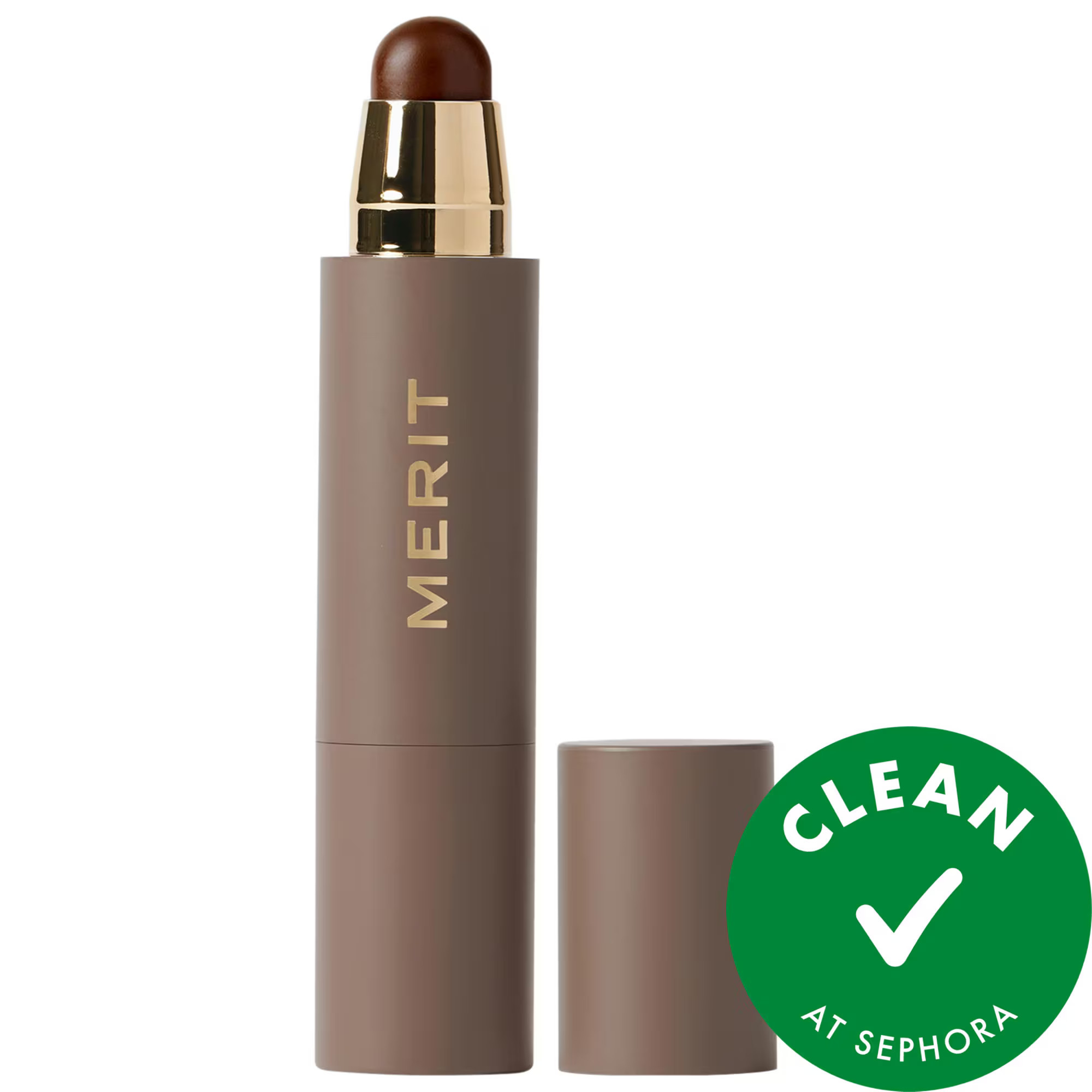 MERIT The Minimalist Perfecting Complexion Foundation and Concealer Stick Umber .23 oz | Sephora (US)