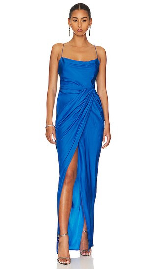 Shiroi Long Dress in Lapis | Revolve Clothing (Global)