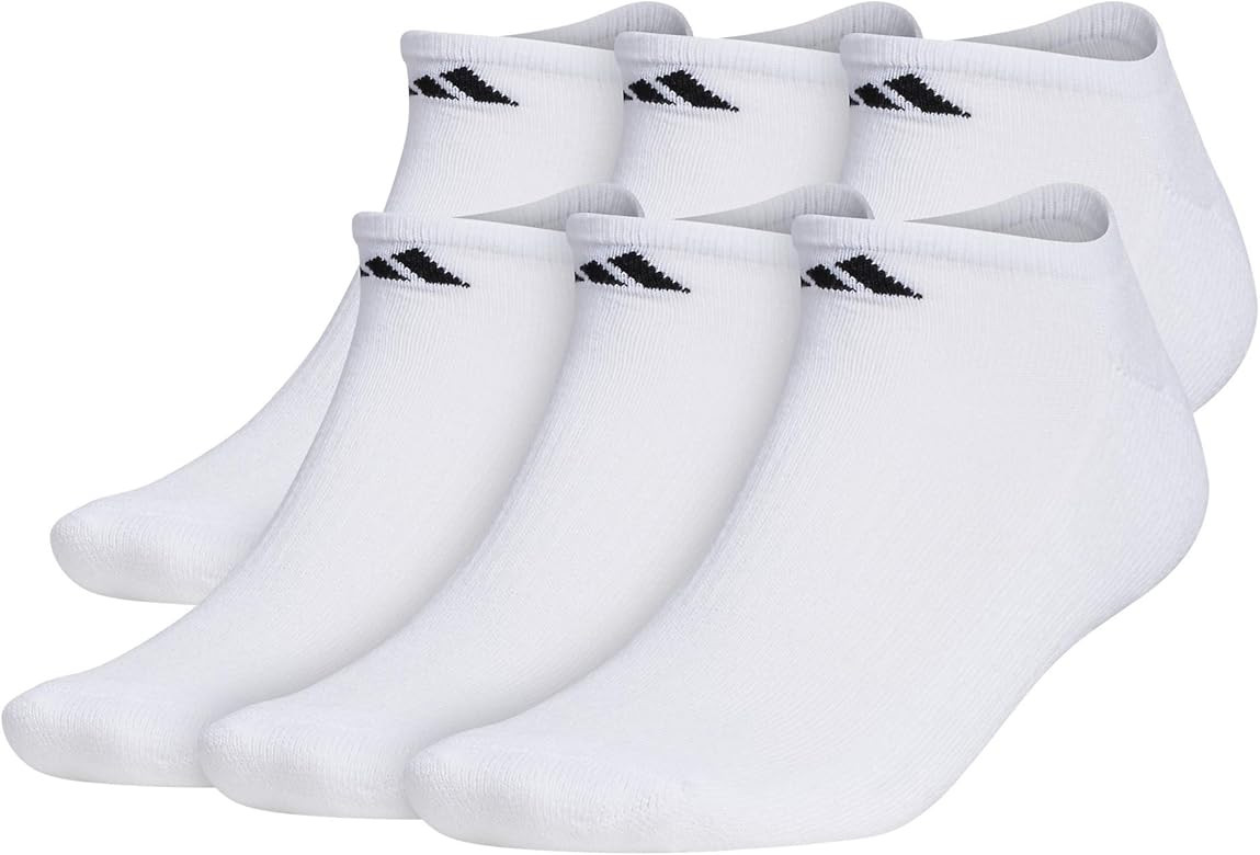 adidas mens Athletic Cushioned No Show Socks (6-pair) | Amazon (US)