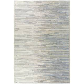 Hampton Bay Windermere Blue 8 ft. x 10 ft.  Ombre Indoor/Outdoor Area Rug 3113345 - The Home Depo... | The Home Depot