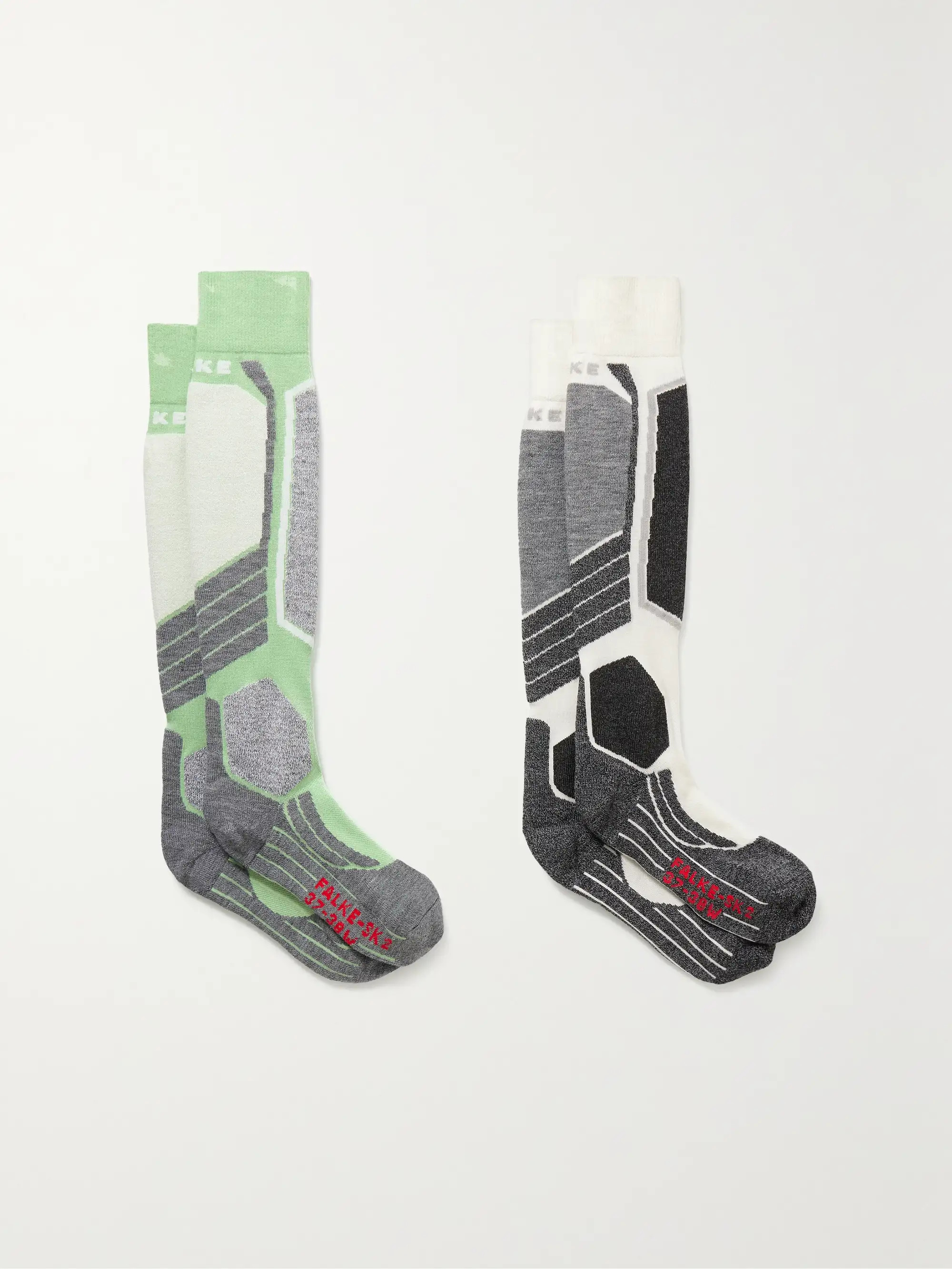 SK2 set of two jacquard-knit ski socks | NET-A-PORTER (US)