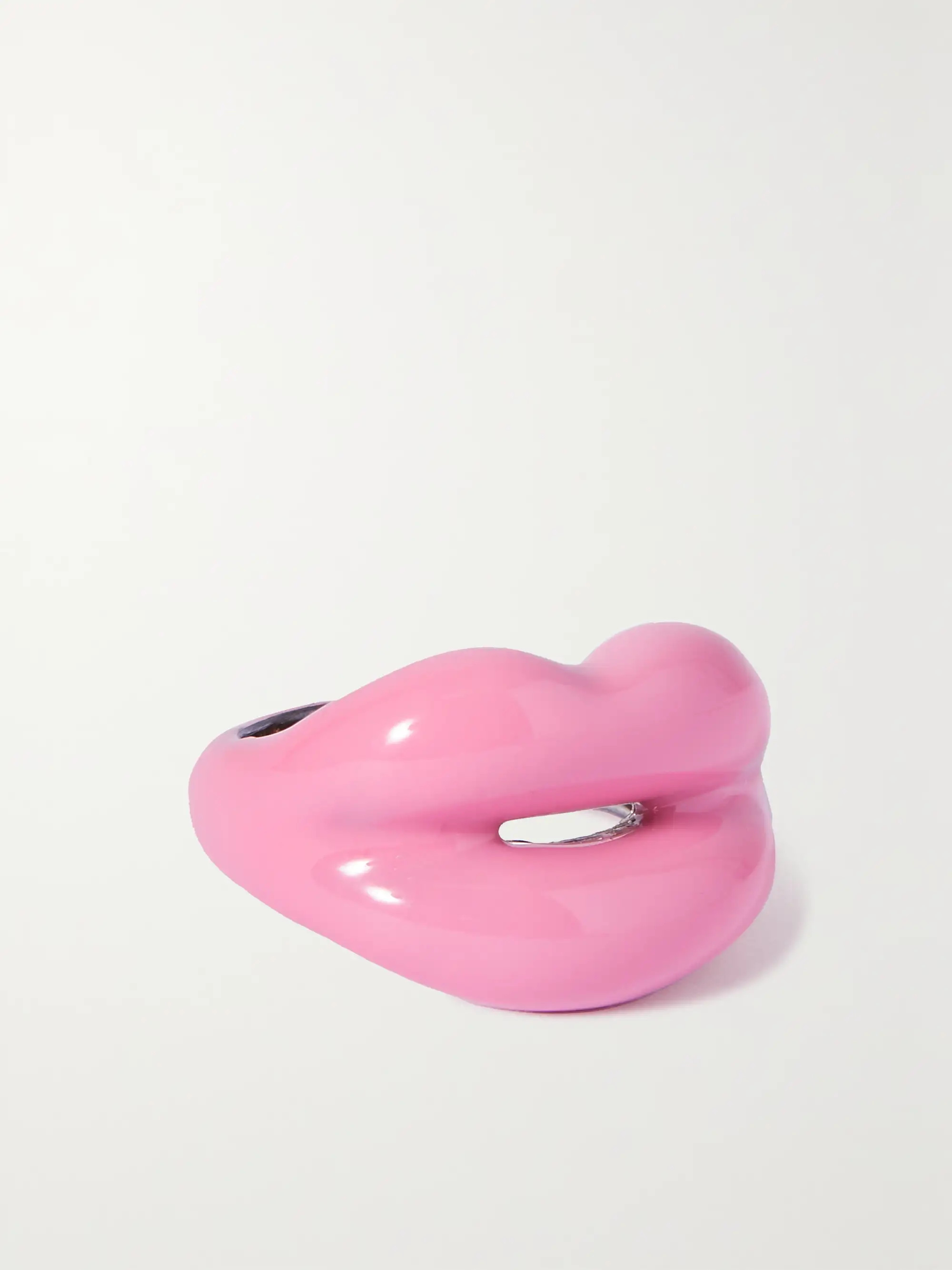 Silver and enamel ring | NET-A-PORTER (US)