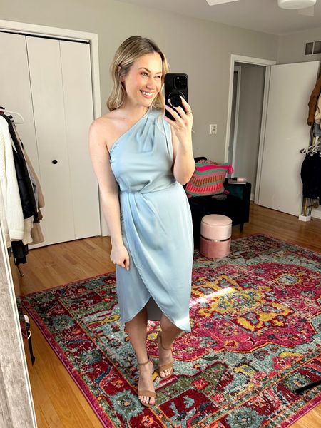 Wedding guest dress! This is the perfect spring dress for a beach wedding or beach vacation outfit! This dress and nude heels are both amazon fashion finds #weddingguestdress #springdress #vacationdress #amazonfinds

#LTKshoecrush #LTKwedding #LTKunder50