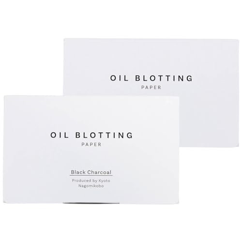 Oil Blotting Paper 100 Sheets,pack of 2 – Natural Black Charcoal Facial Tissues with Premium Washi Japanese Paper, Portable Easy Dispensing, Made in Japan, Skin-Care & Makeup Essential Black | Amazon (US)