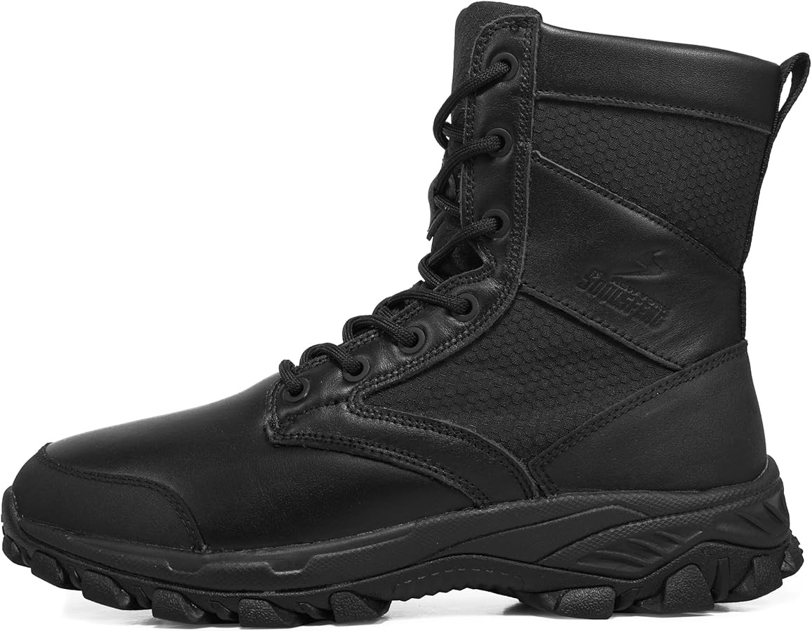 Soulsfeng Tactical Boots for Men and Women Lightweight Sneaker Boots Work Hiking Military Booties | Amazon (US)