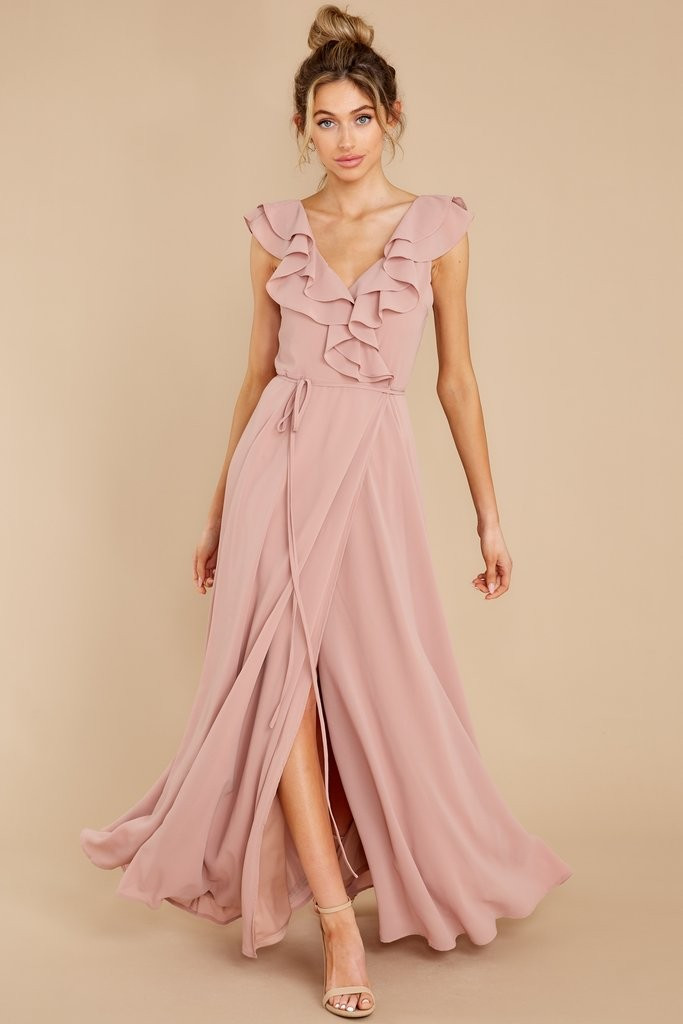 Moments Like This Blush Maxi Dress | Red Dress 