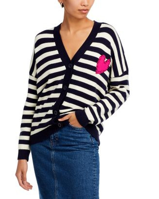 Heart Patch Stripe Cardigan - 100% Exclusive | Bloomingdale's (US)