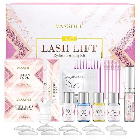 VASSOUL Lash Lift Kit, Eyelash Perm Kit, Professional Eyelash Lash Extensions, Lash Curling, Semi... | Amazon (US)