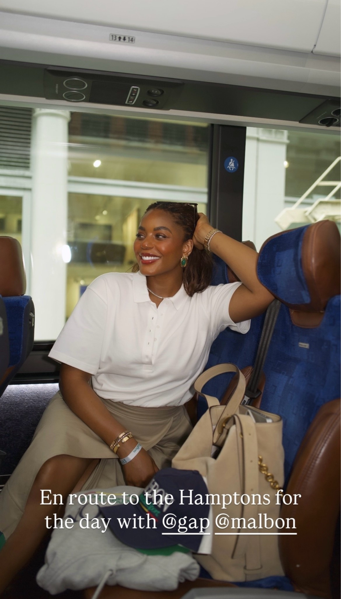 In the way to the Hamptons! Wearing the cutest white polo top and midi skirt from the gap x malbon golf collaboration along with Michael kors suede handbag to accessorize .. For more links to wedding guest dress summer, fall outfits women, teacher outfits, country concert outfits, date night outfits, back to school outfits, concert outfit ideas, fall wedding guest dresses, business casual workweawr, work outfits,  follow me on LTK! ✨

#LTKsummer #LTKworkwear #LTKstyletip