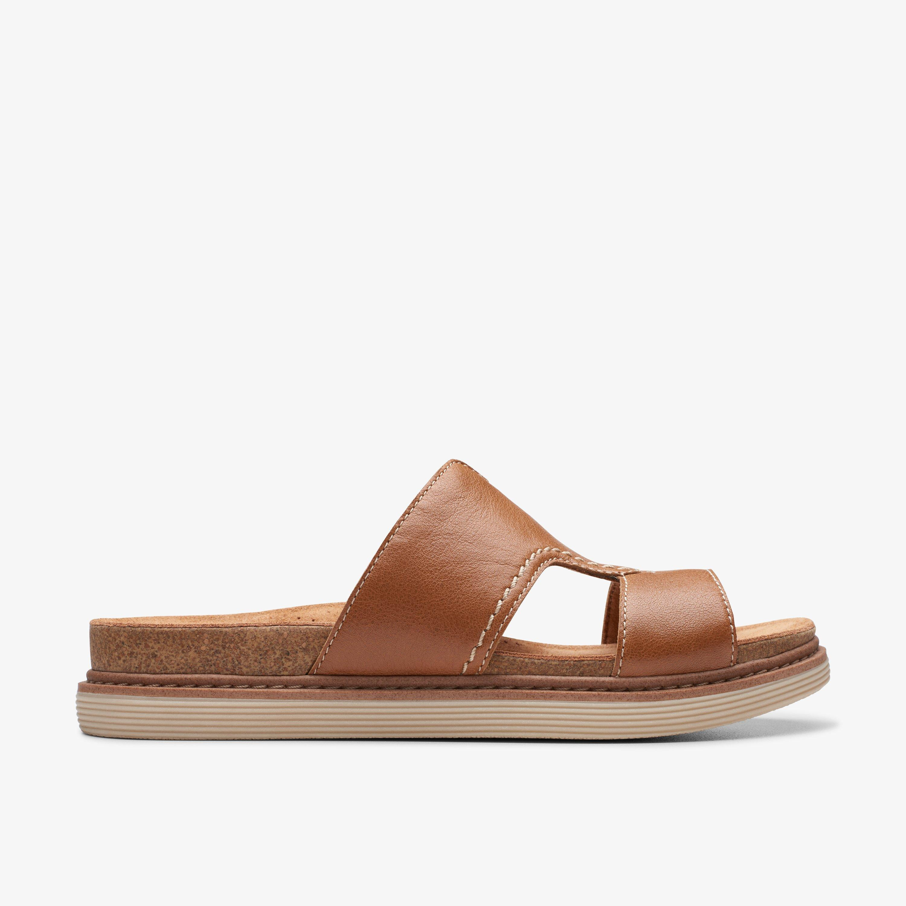 WOMENS Arwell Walk Tan Leather Flat Sandals | Clarks US | Clarks (US)