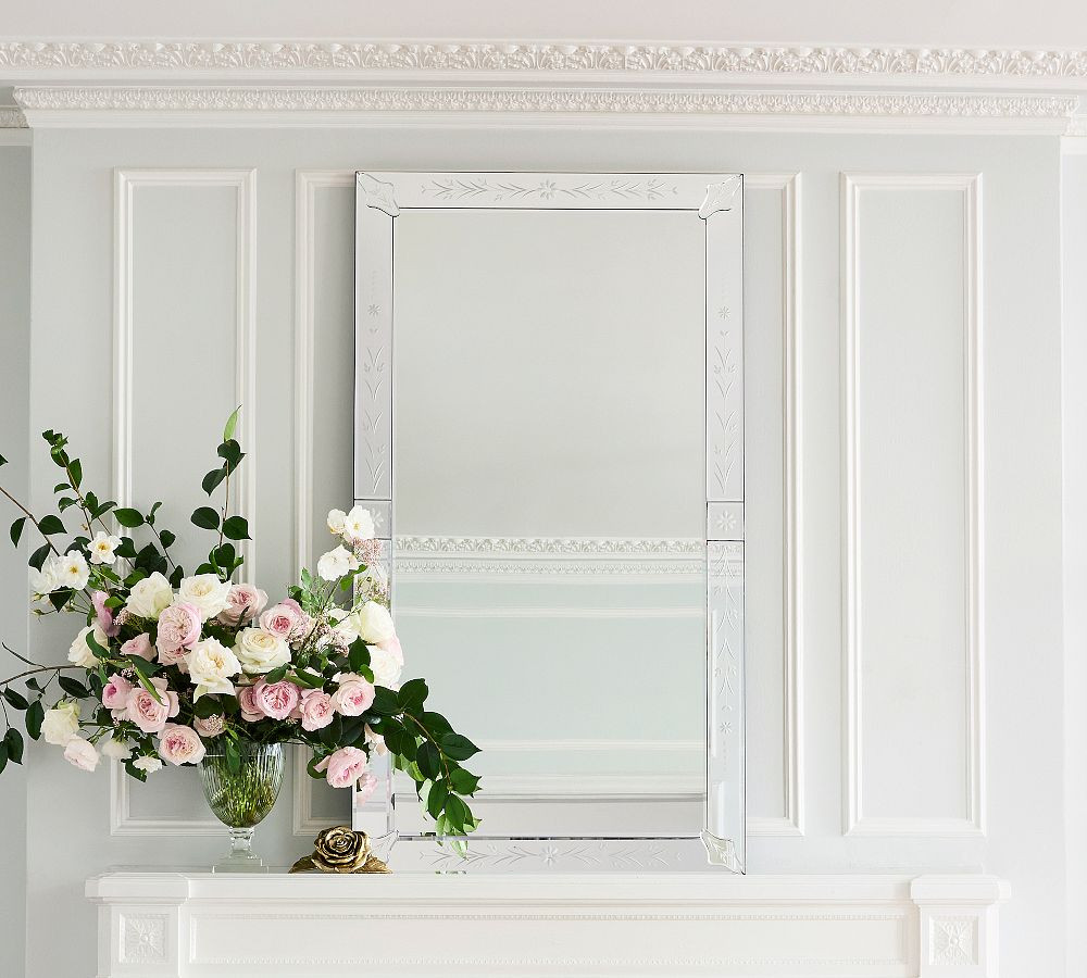 LoveShackFancy Cut Glass Mirror | Pottery Barn (US)