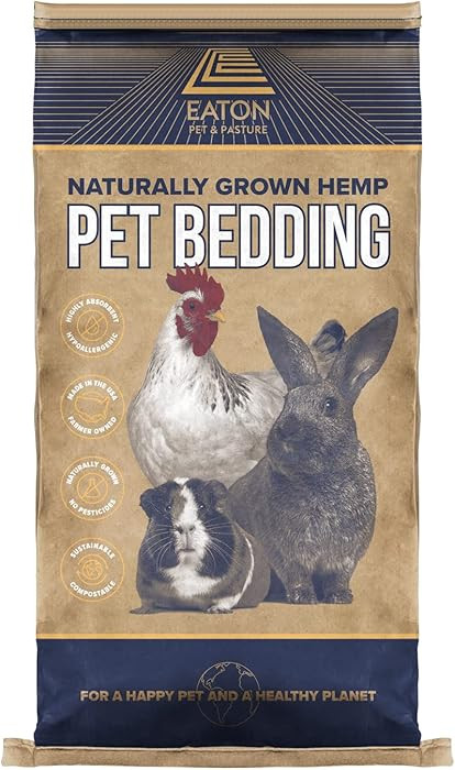 Eaton Pet and Pasture, Naturally Grown Hemp Pet Bedding for Chickens, Nesting Boxes, Rabbits, Ham... | Amazon (US)