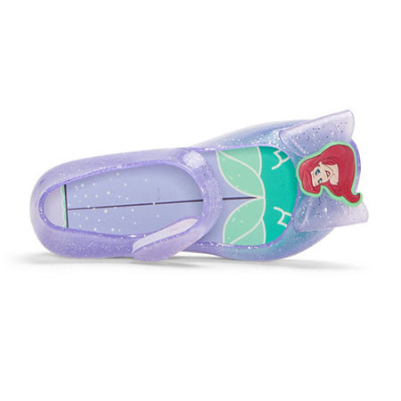 Disney Collection Girls Ariel Princess Mary Jane Shoes, 6, Purple | JCPenney