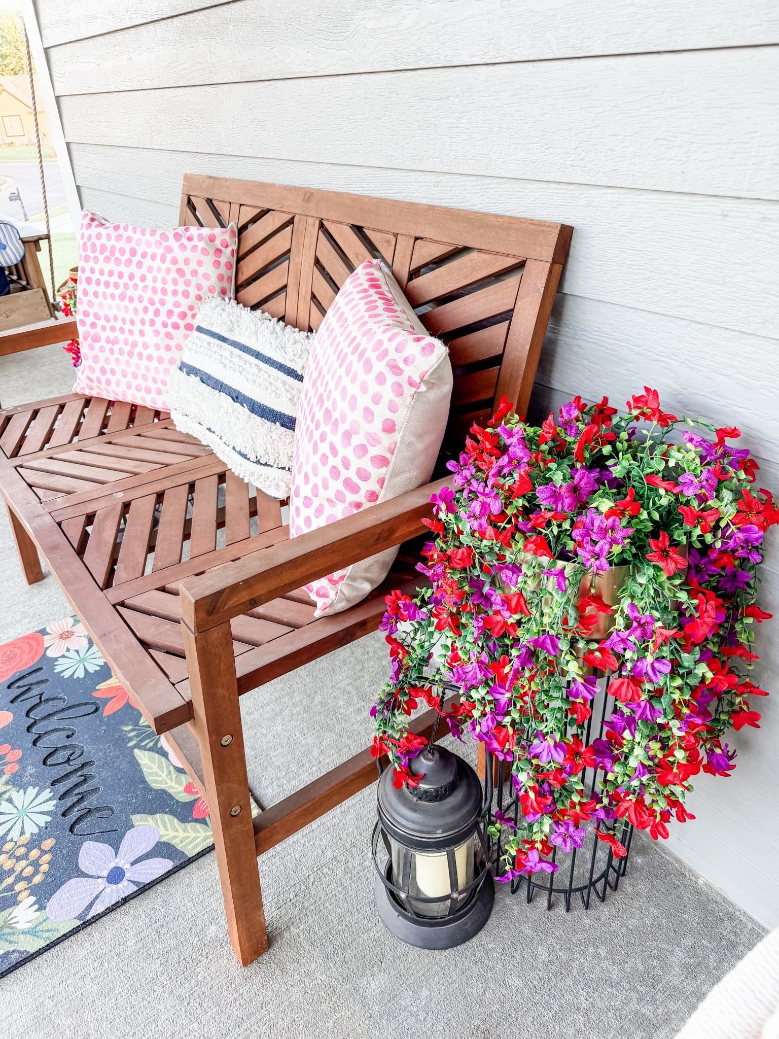 Outdoor artificial porch plant and pillows

#LTKSeasonal #LTKHome