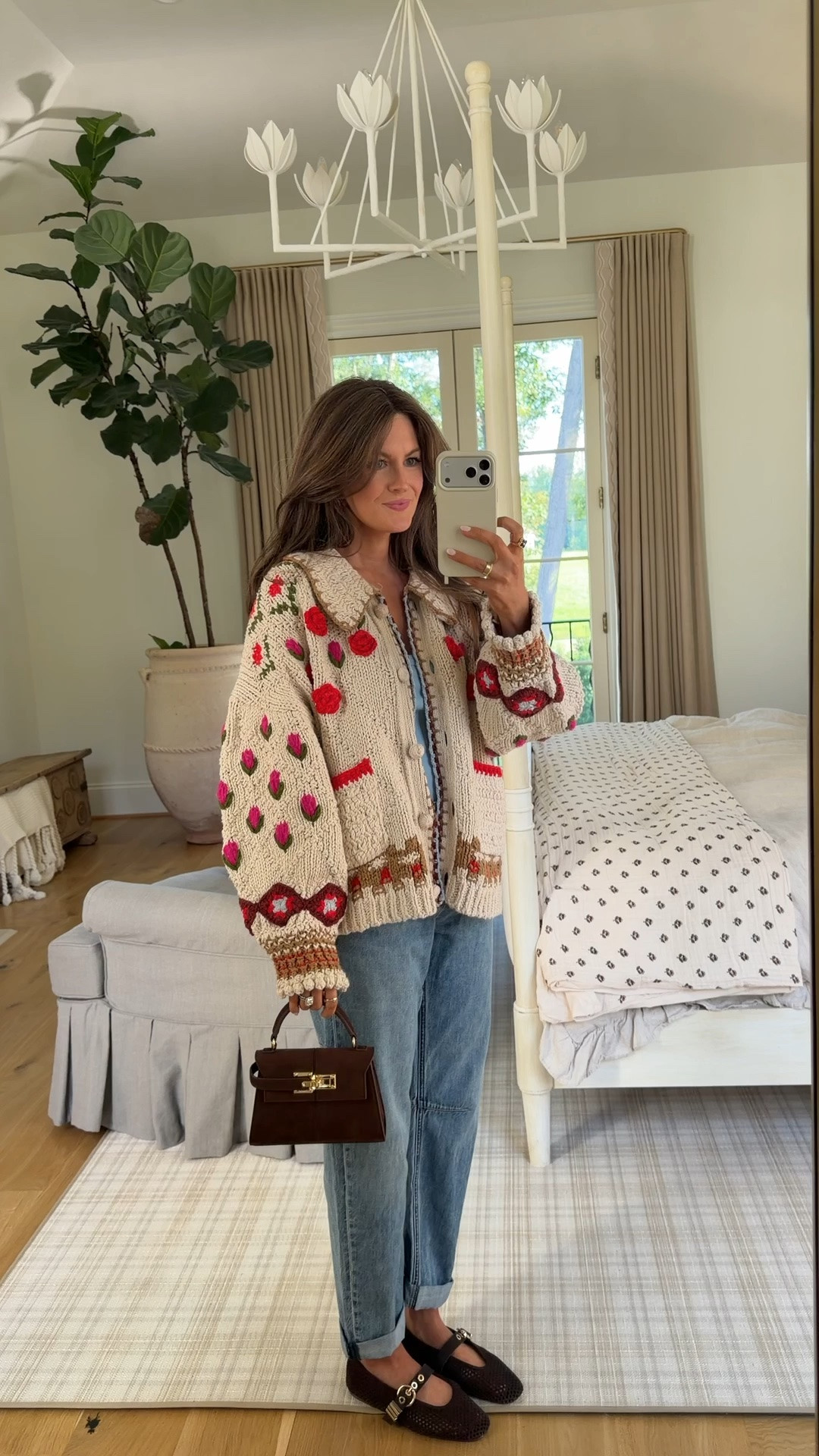 FREE PEOPLE ROSEBUD OVERSIZE CARDIGAN
Sizing: TTS, I’m wearing a size small. It has a baggier fit.
Quality: People were LITERALLY fighting over this cardigan in the dressing rooms – I had someone try to steal it off our cart, haha! It will definitely sell out fast. It’s a very fun piece with lots of colors – I love the 3d flowers and the pops of pink, red and even light blue.
Price: Originally $59.50, marked down to $39.99

RAG & BONE FEATHERWEIGHT STEVIE MID RISE TAPERED JEANS
Sizing: Runs large. I sized down to a 24.
Quality: The jeans run large but they are the perfect length to wear with flats. They have a barrel leg fit and are also super lightweight and soft – they ALMOST feel like sweatpants!
Price: Originally $288, marked down to $192.99

#LTKootd #LTKSaleAlert