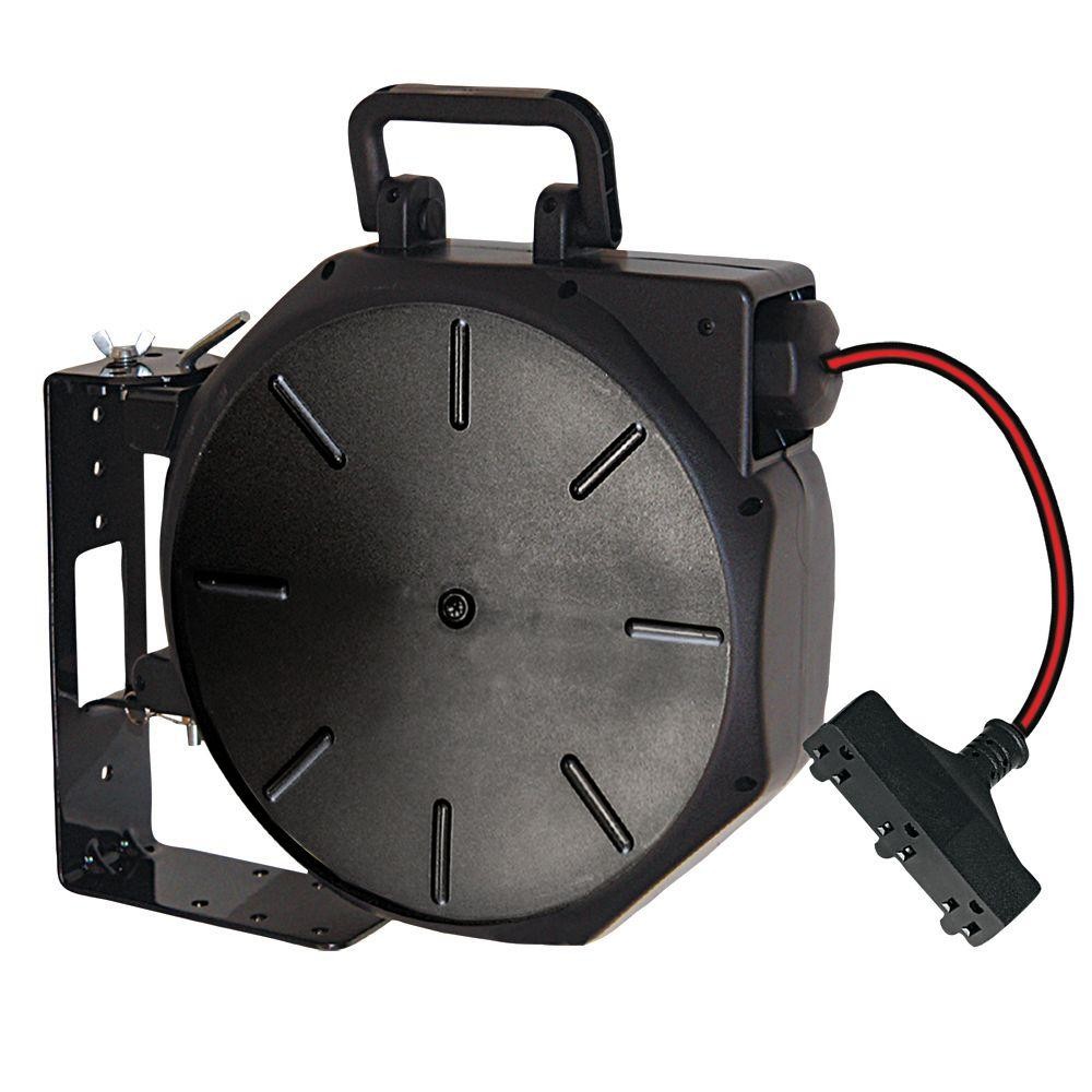 Husky 50 ft. 14/3 13 Amp Retractable Extension Cord Reel System-HD-LPR-050-14PB - The Home Depot | The Home Depot