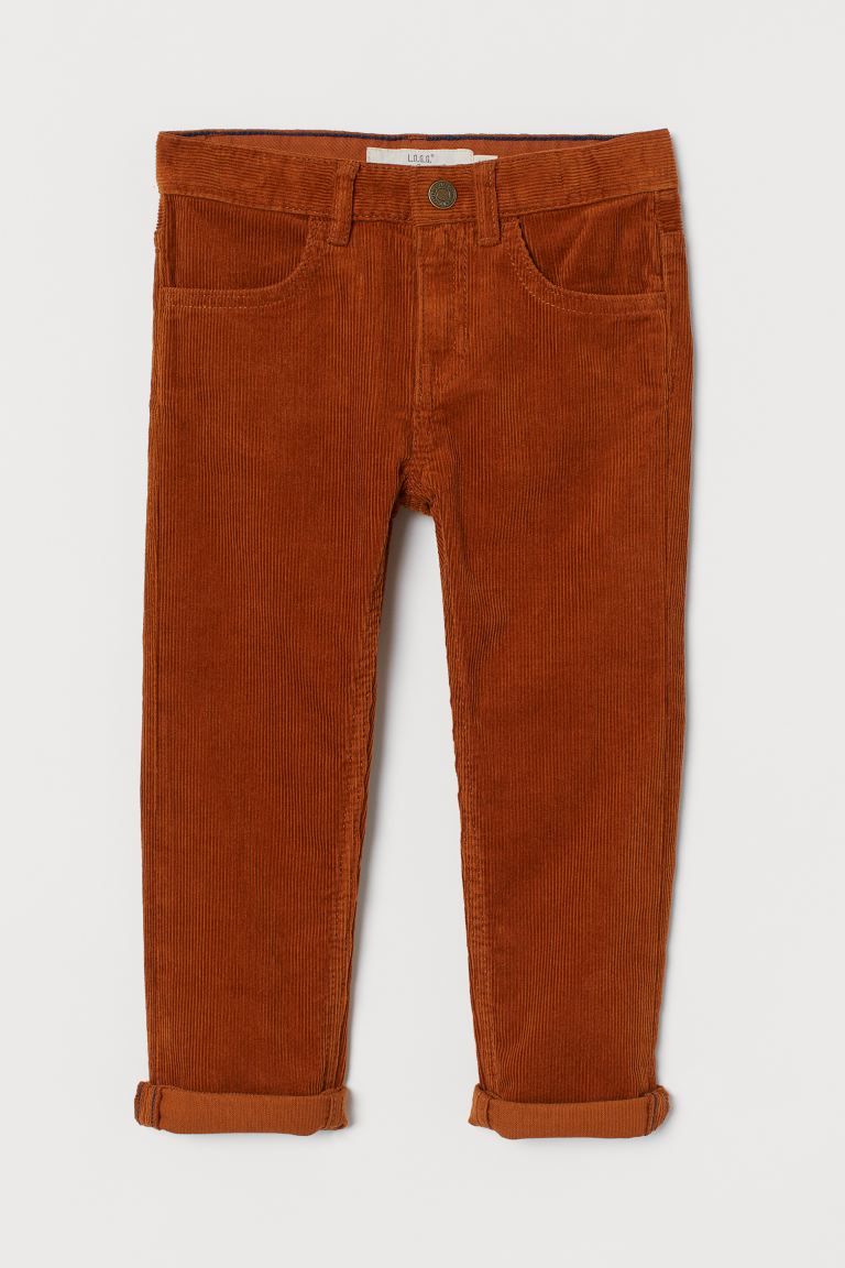 Slim Fit Corduroy Pants | H&M (US + CA)