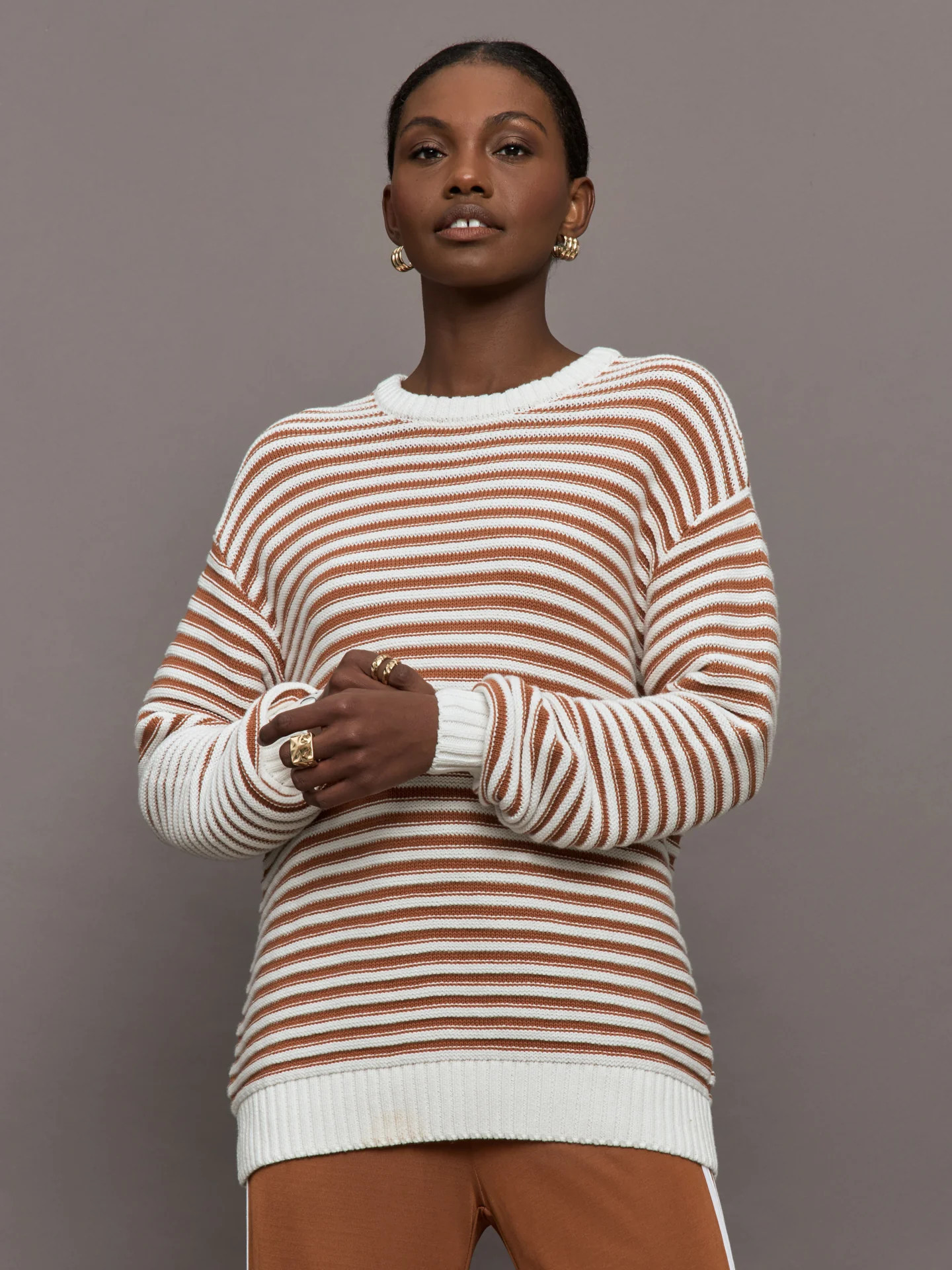 The Upside Boo Knit Jumper - Stripe - Size S | Carbon38