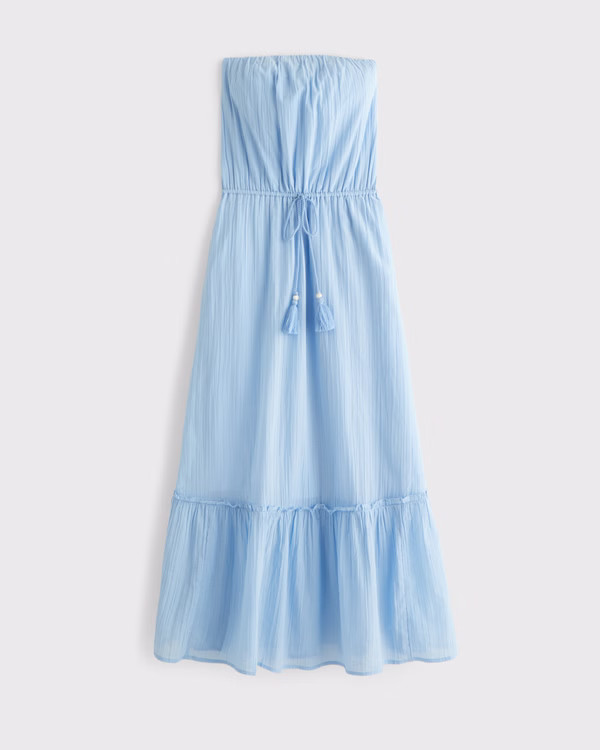 Strapless Easy Waist Maxi Dress | Abercrombie & Fitch (US)