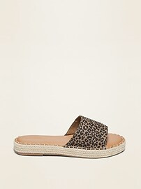 Faux-Suede Espadrille Slide Sandals for Women | Old Navy (US)