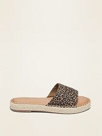 Faux-Suede Espadrille Slide Sandals for Women | Old Navy (US)