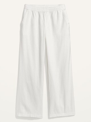 High-Waisted Wide-Leg Linen-Blend Pants for Women | Old Navy (US)
