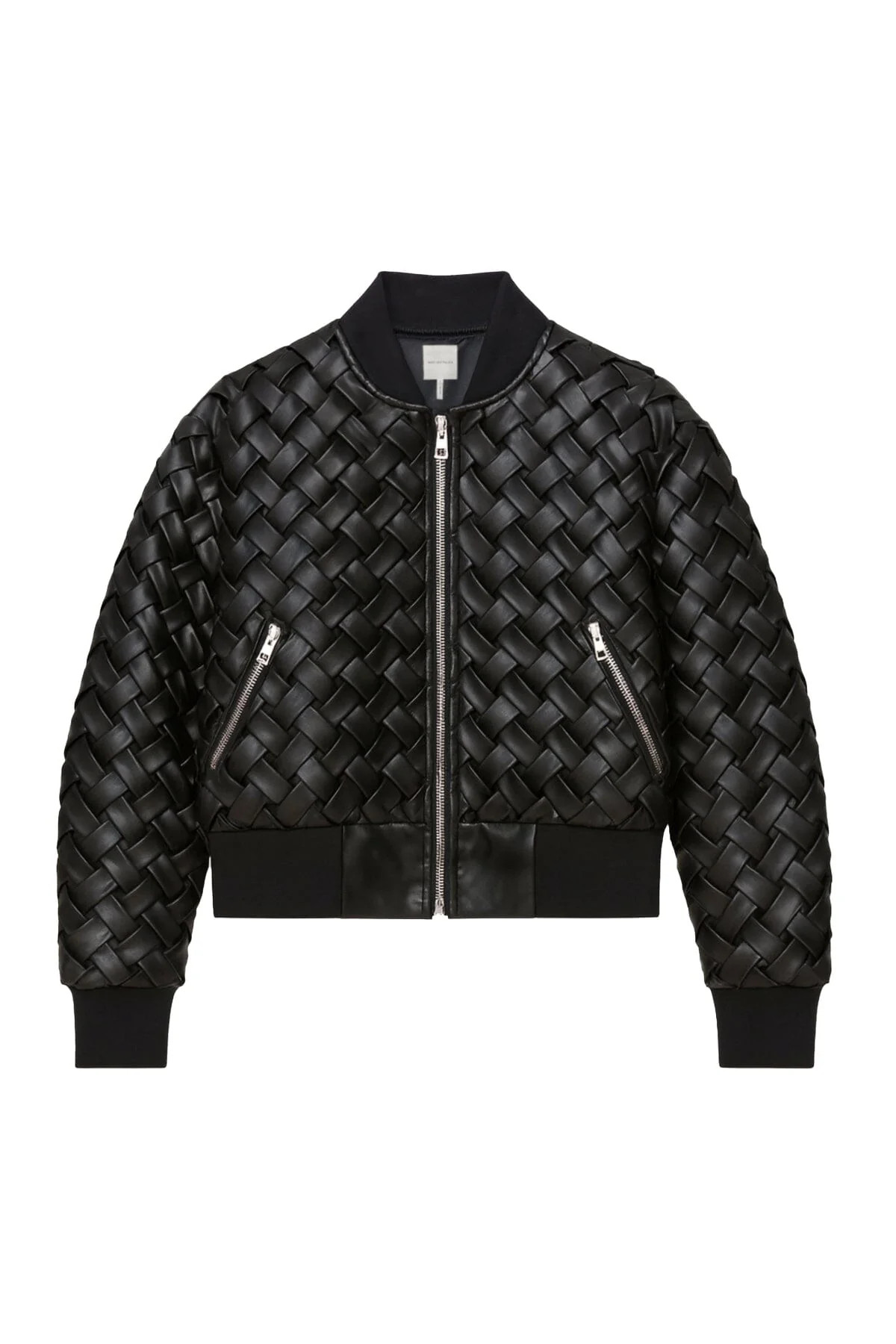 Woven Faux-Ever Leather™ Bomber Jacket | Avec Les Filles
