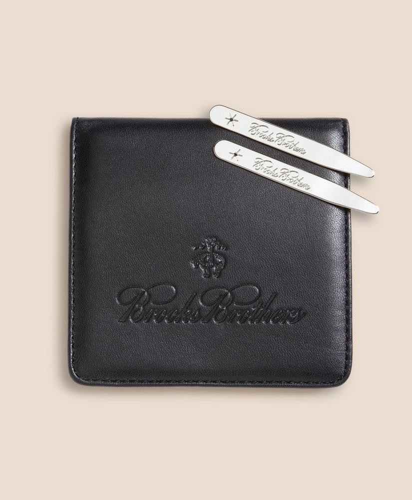 Metallic Collar Stays with Nappa Leather Case | Brooks Brothers