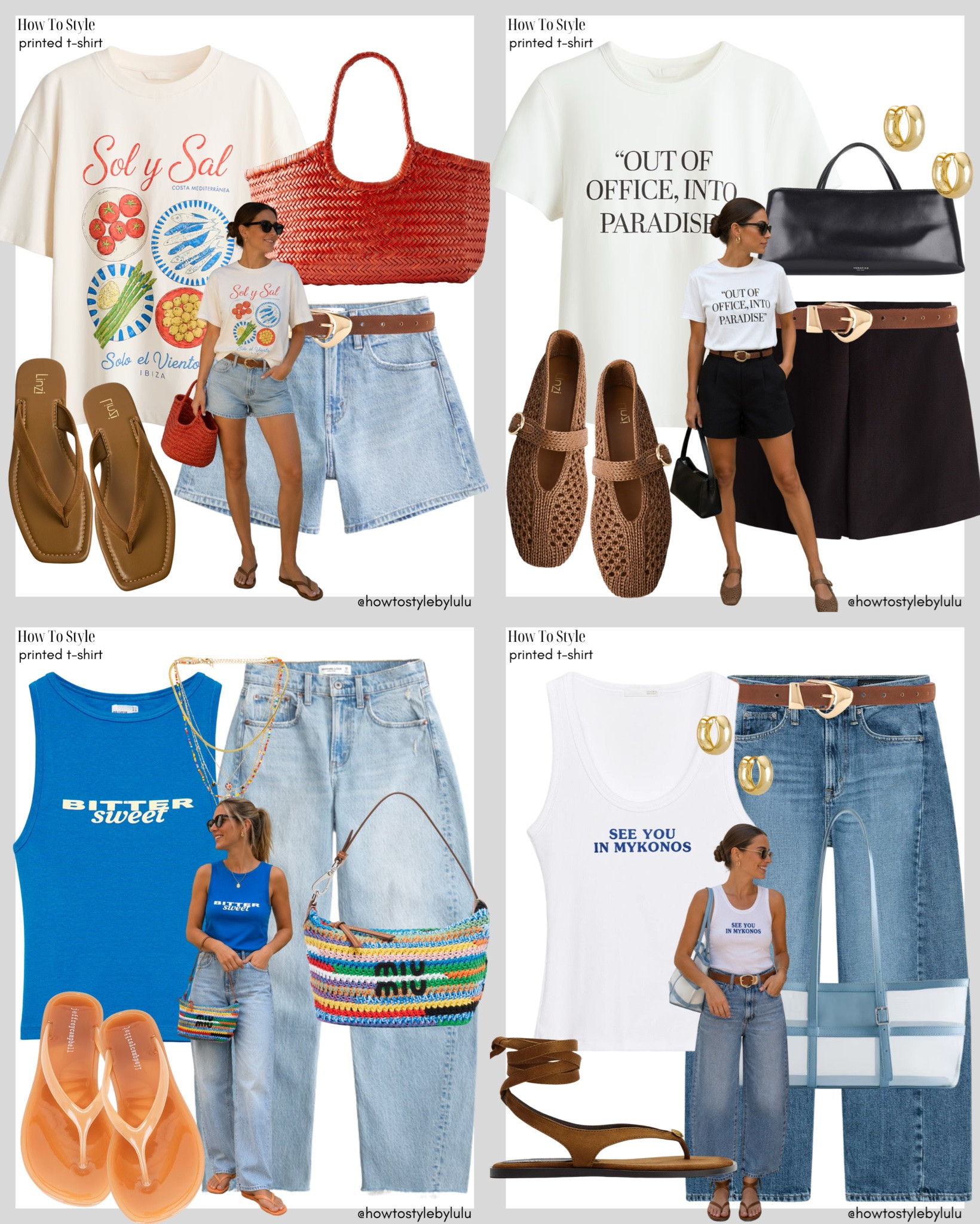 PRINTED T- SHIRTS FOR EASY EVERYDAY SUMMER LOOKS

#LTKeurope #LTKsummer