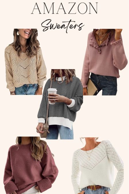 Amazon fall sweaters! 

#LTKunder50 #LTKSeasonal #LTKHoliday