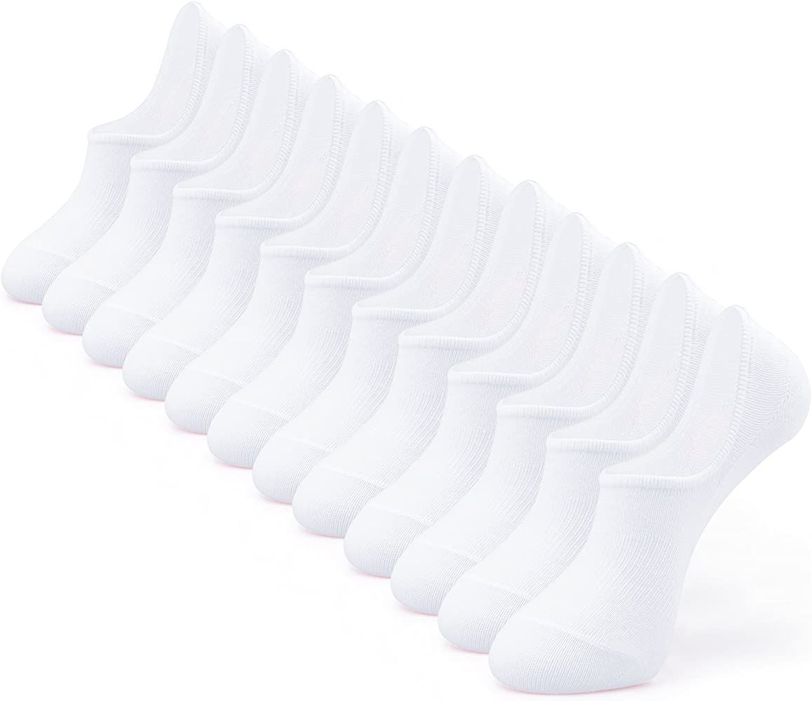 Amazon.com: IDEGG No Show Socks For Women and Men 6 Pairs Low Cut Anti-slid Cotton Athletic Sport... | Amazon (US)