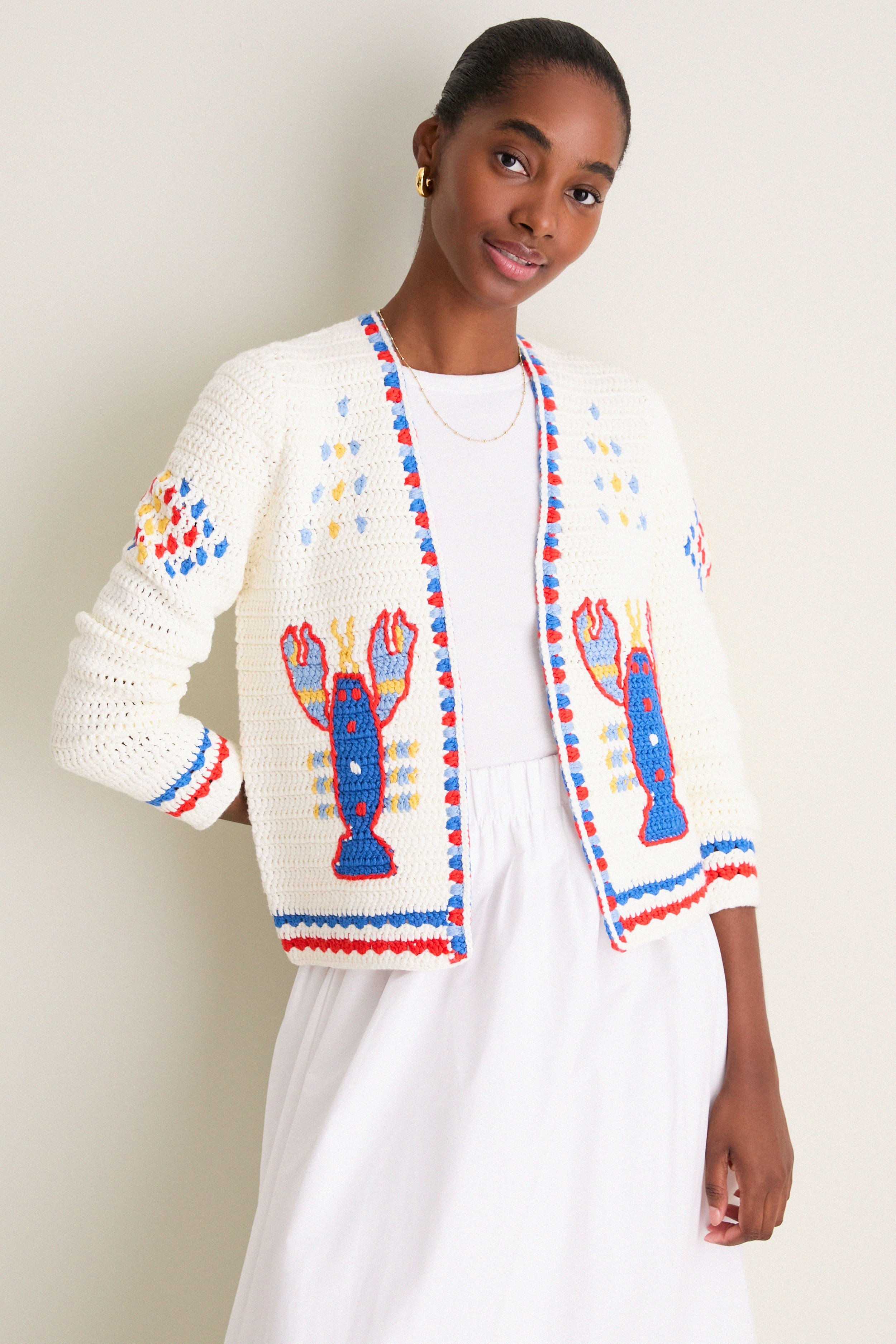 Lobster Multi Callen Cardigan | Tuckernuck (US)