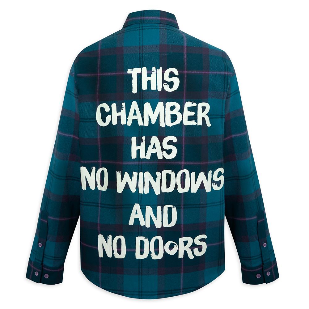 The Haunted Mansion Glow-in-the-Dark Flannel Shirt for Adults by Cakeworthy | Disney Store
