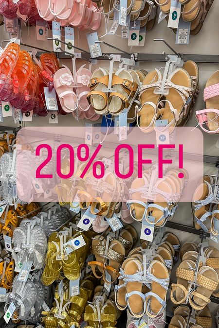 20% off girls sandals at Target! 

Easter shoes for little girl // girls Spring sandals // jelly sandals for kids // glittery shoes for girls // shoes for kids 

#LTKsalealert #LTKkids #LTKfamily