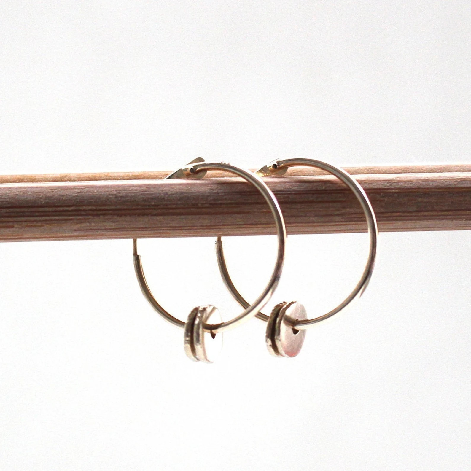 Minimalist 9ct Yellow Recycled Gold 15mm Creole Hoops Earrings - Etsy | Etsy (US)