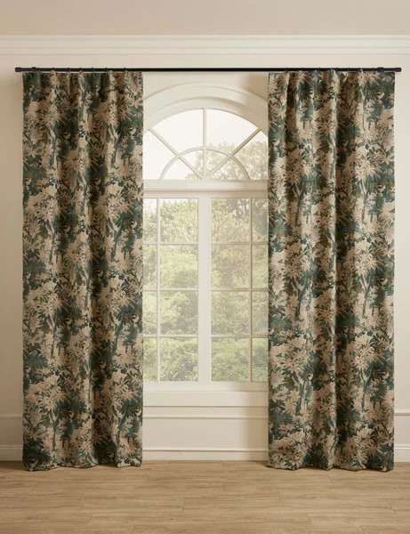 Mariata Curtain Panel, Jade 50" x 108 | Lulu and Georgia 