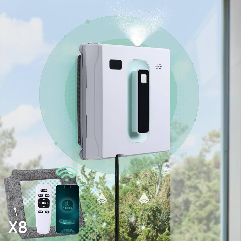 Yoolax Window Cleaning Robot with Dual Water Spray, Remote Control Automatic Window Cleaner Robot... | Amazon (US)