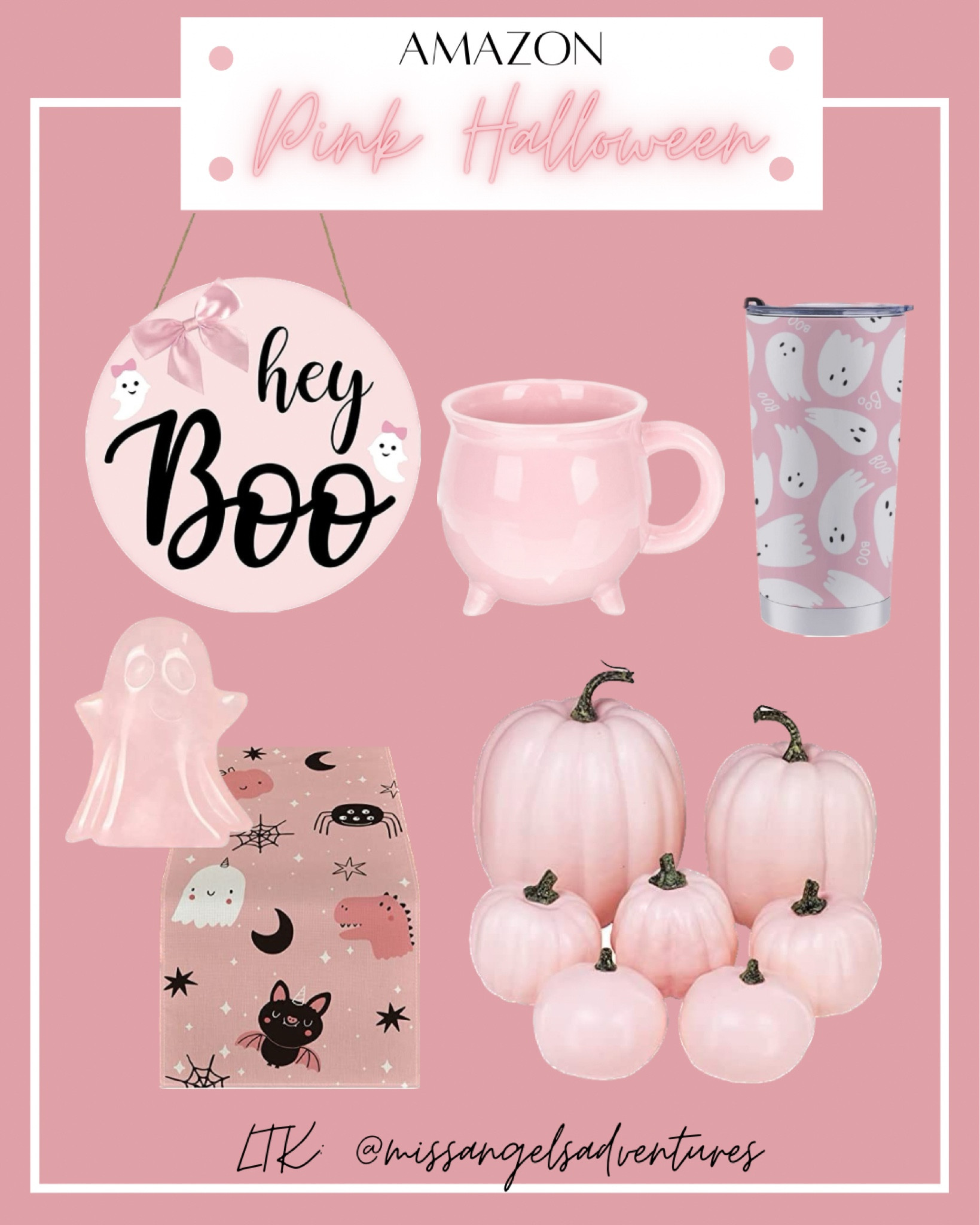 Pink Halloween decor. Halloween decor. Amazon Halloween. Halloween pink. Pink decor. Pink home decor. Spooky. 

#LTKHalloween #LTKhome #LTKSeasonal