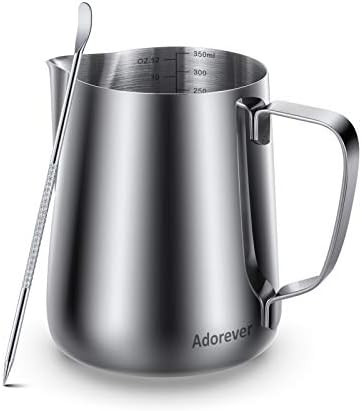 Milk Frothing Pitcher 350ml 600ml 900ml 1500ml 2000m(12oz 20oz 32oz 50oz 66oz)Steaming Pitchers S... | Amazon (US)