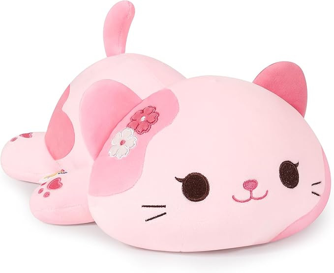 Onsoyours Original 9 Inch Cat Plush, Cute Sakura Cat Stuffed Animal, Little Ultrasoft Kitten Plus... | Amazon (US)