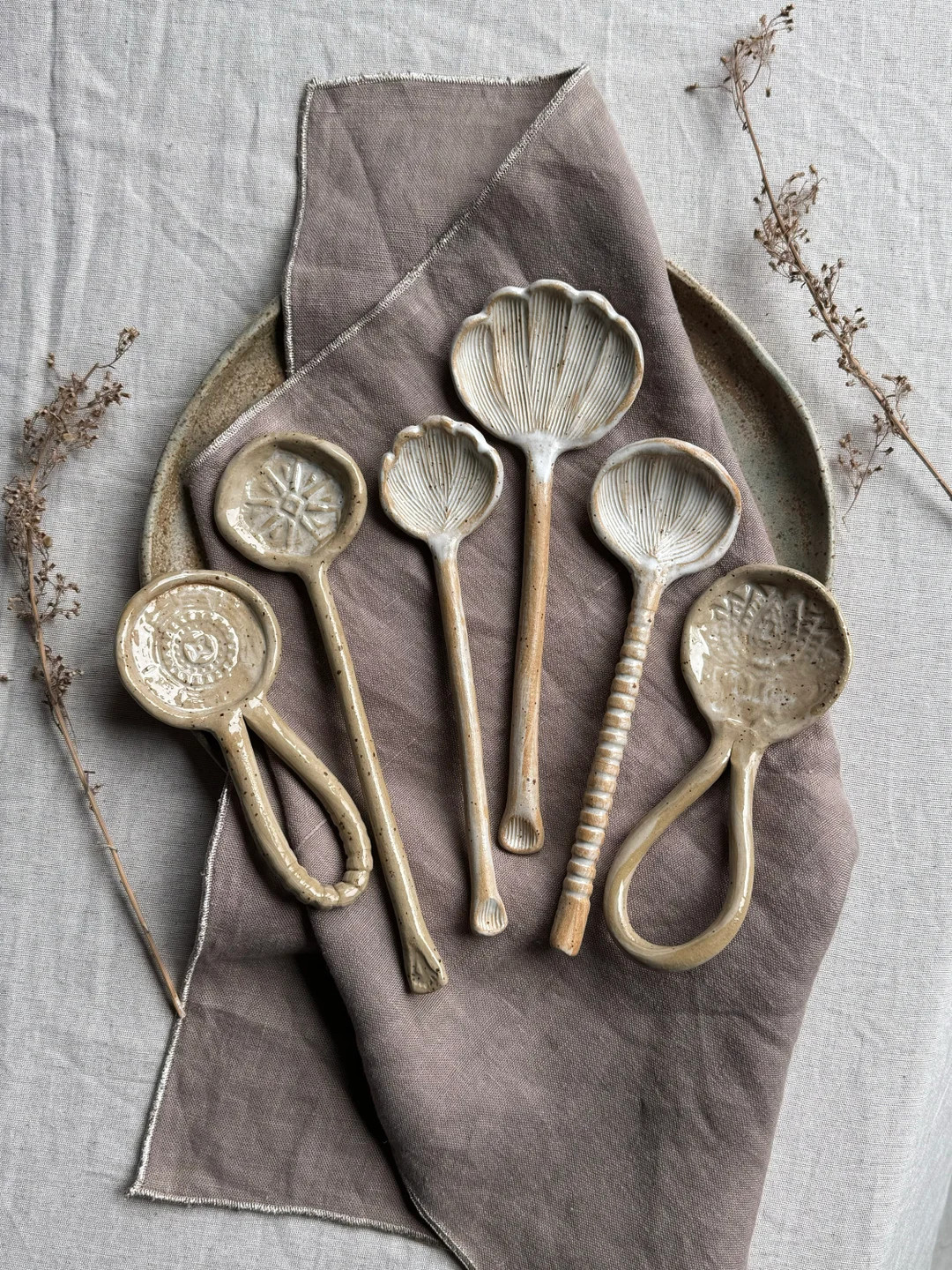 Handmade Ceramic Spoon: Decorative Large Spoon, Pottery Utensil - Etsy | Etsy (US)