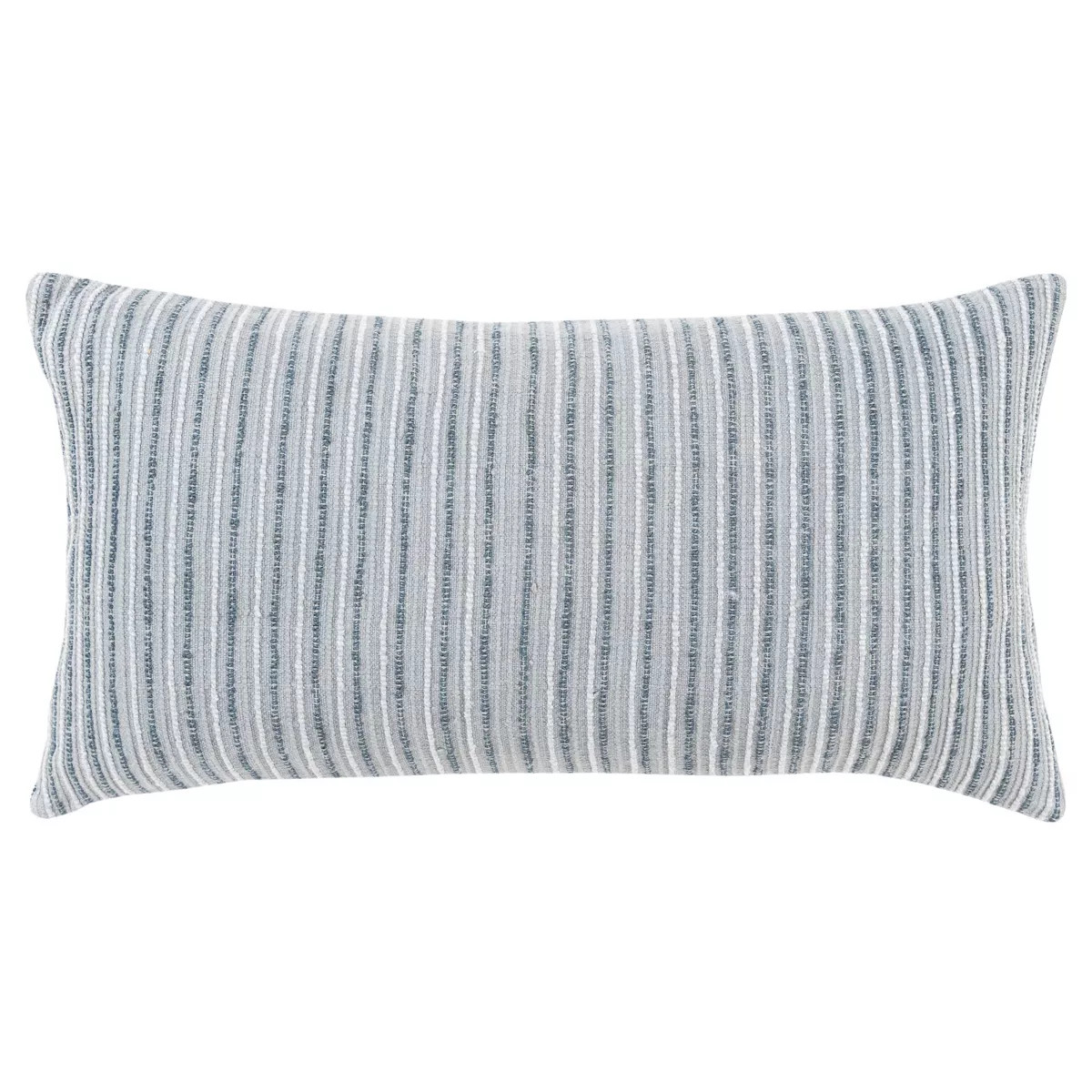 14"x26" Oversized Solid Striped Poly Filled Lumbar Throw Pillow - Rizzy Home | Target